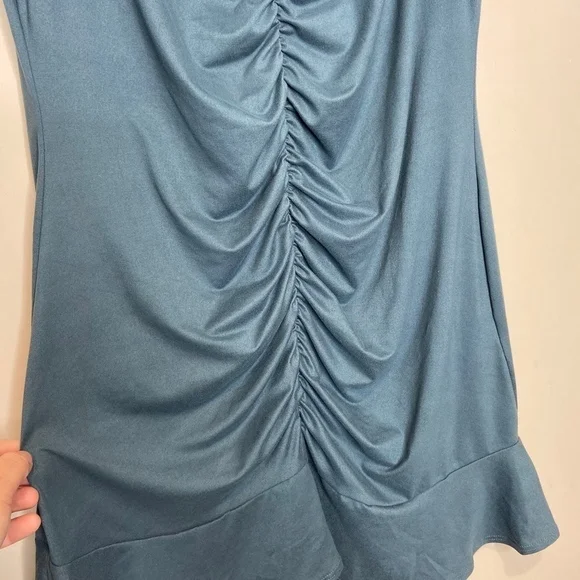 Vanity Room Short Sleeve Ruched Jersey Dress - Picture 4 of 6